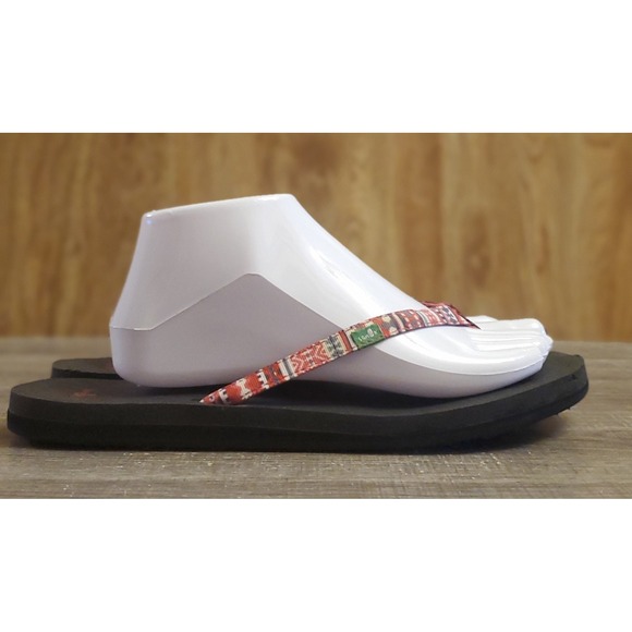 Sanuk Yoga Joy Funk Casual Thong Flip Flops Womens Size 10 Multicolor - Picture 1 of 11